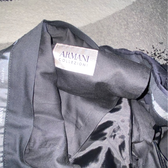 Armani Exchange Men's Straight Leg Solid Black Pants - Picture 4 of 7